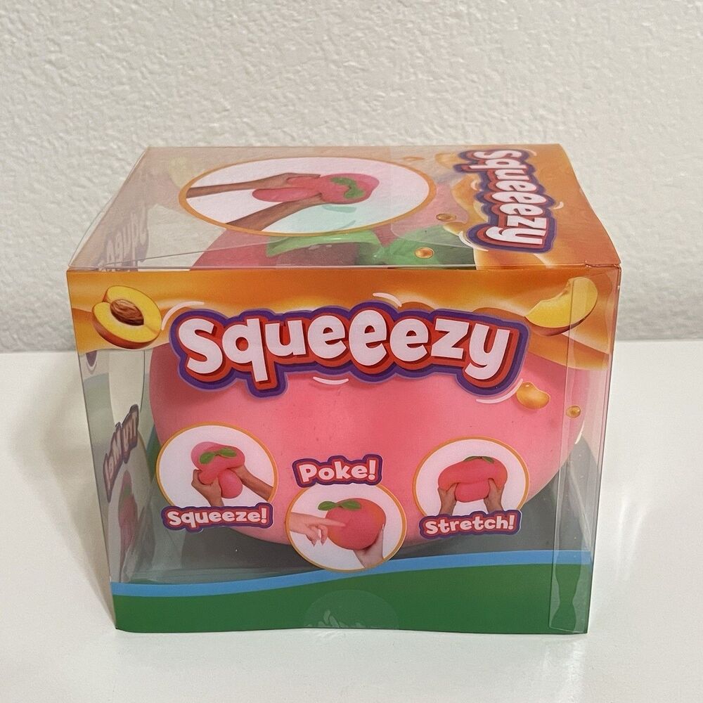 Sunny Days Squeezy Jumbo Peach Sensory Squishy Stress Relief Squeeze Toy NEW